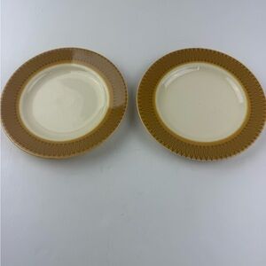 VTG Homer Laughlin Morocco 6" Dessert Plates LOT OF 2 MCM